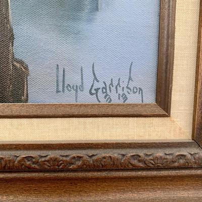 LOT 77 B: Framed & Signed Lloyd Garrison Oil Painting 2013