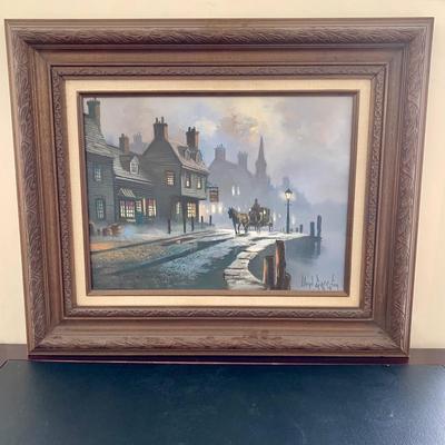 LOT 77 B: Framed & Signed Lloyd Garrison Oil Painting 2013