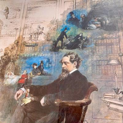 LOT 78 B: Framed & Numbered Limited Edition Print From The Dickens House Museum in London "Dickens' Dream" by R. W....