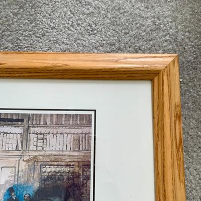 LOT 78 B: Framed & Numbered Limited Edition Print From The Dickens House Museum in London "Dickens' Dream" by R. W....