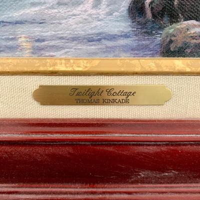 LOT 80 B: Thomas Kinkade Framed Limited Edition Prints w/ Certificated of Authenticity: "Twilight Cottage", "Moonlight...