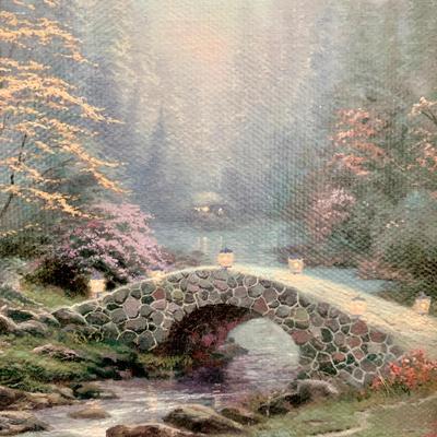 LOT 80 B: Thomas Kinkade Framed Limited Edition Prints w/ Certificated of Authenticity: "Twilight Cottage", "Moonlight...
