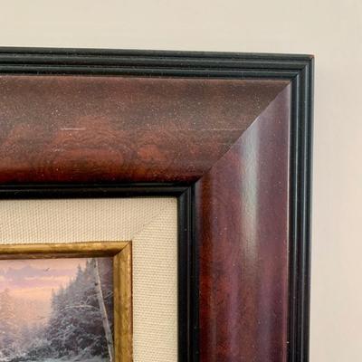 LOT 80 B: Thomas Kinkade Framed Limited Edition Prints w/ Certificated of Authenticity: "Twilight Cottage", "Moonlight...