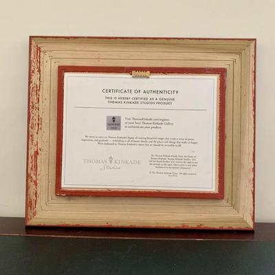 LOT 80 B: Thomas Kinkade Framed Limited Edition Prints w/ Certificated of Authenticity: "Twilight Cottage", "Moonlight...