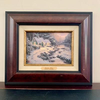 LOT 80 B: Thomas Kinkade Framed Limited Edition Prints w/ Certificated of Authenticity: "Twilight Cottage", "Moonlight...