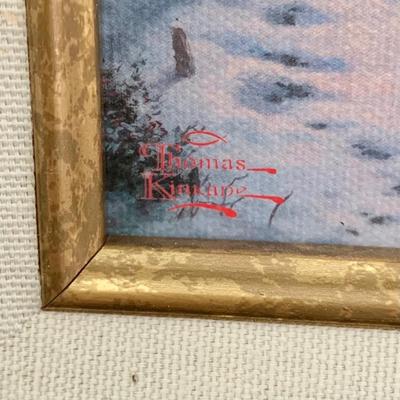 LOT 80 B: Thomas Kinkade Framed Limited Edition Prints w/ Certificated of Authenticity: "Twilight Cottage", "Moonlight...