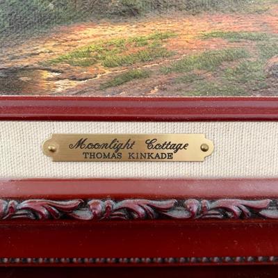 LOT 80 B: Thomas Kinkade Framed Limited Edition Prints w/ Certificated of Authenticity: "Twilight Cottage", "Moonlight...