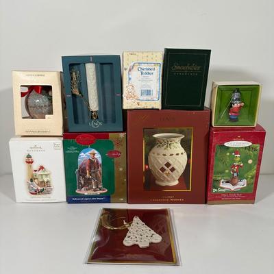 LOT 83B: Lenox, Enesco, Hallmark, Department 56 & More Ornaments