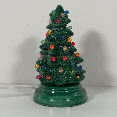 LOT 84B: Vintage Christmas Collection - 7” Ceramic Light Up Tree, Pyramid Ornaments & More!