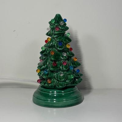 LOT 84B: Vintage Christmas Collection - 7” Ceramic Light Up Tree, Pyramid Ornaments & More!