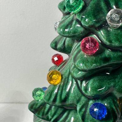 LOT 84B: Vintage Christmas Collection - 7” Ceramic Light Up Tree, Pyramid Ornaments & More!