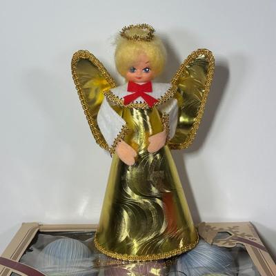 LOT 84B: Vintage Christmas Collection - 7” Ceramic Light Up Tree, Pyramid Ornaments & More!