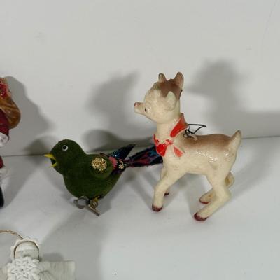 LOT 84B: Vintage Christmas Collection - 7” Ceramic Light Up Tree, Pyramid Ornaments & More!