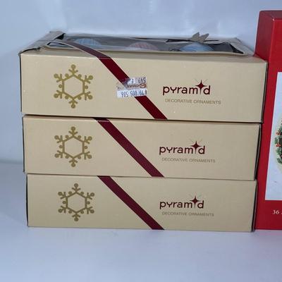 LOT 84B: Vintage Christmas Collection - 7” Ceramic Light Up Tree, Pyramid Ornaments & More!