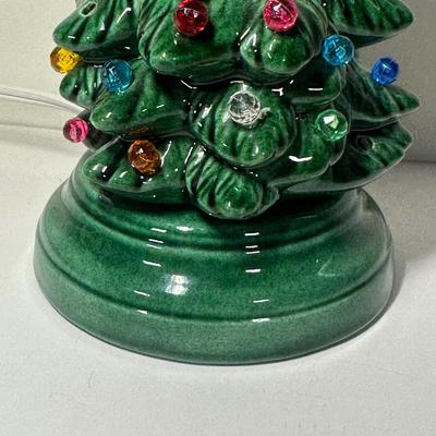 LOT 84B: Vintage Christmas Collection - 7” Ceramic Light Up Tree, Pyramid Ornaments & More!