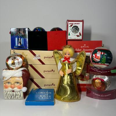 LOT 84B: Vintage Christmas Collection - 7” Ceramic Light Up Tree, Pyramid Ornaments & More!