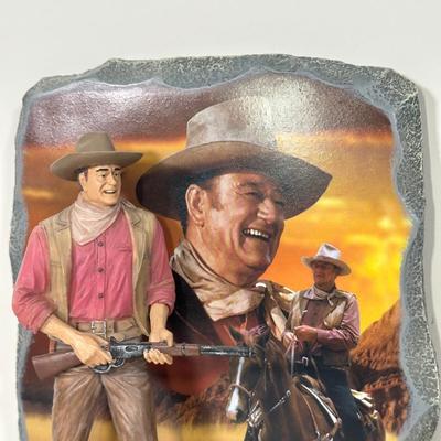 LOT 90B: 2 Sets Of The Bradford Exchange John Wayne Bookends