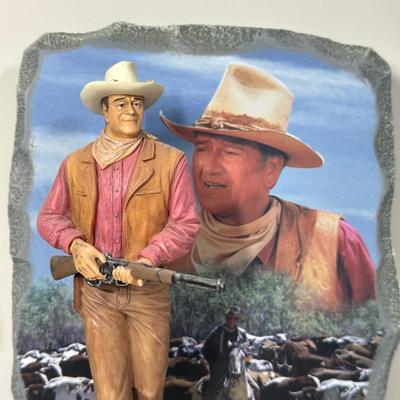 LOT 90B: 2 Sets Of The Bradford Exchange John Wayne Bookends