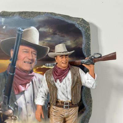 LOT 90B: 2 Sets Of The Bradford Exchange John Wayne Bookends