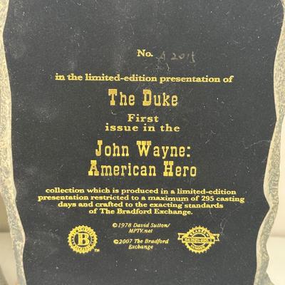 LOT 90B: 2 Sets Of The Bradford Exchange John Wayne Bookends