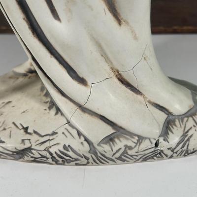 LOT 93B: Vintage Signed Ceramic Nativity Set