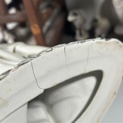 LOT 93B: Vintage Signed Ceramic Nativity Set