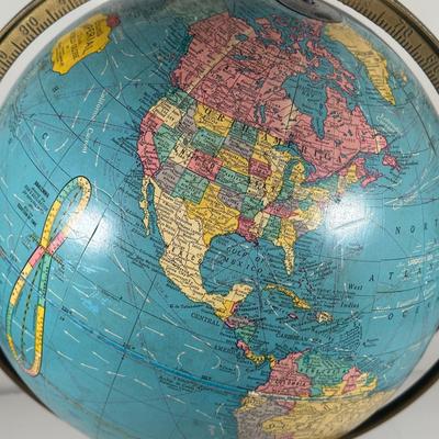 LOT 98B: Globe Collection - 12” World Globe & 2 Sets Of Book Ends