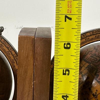 LOT 98B: Globe Collection - 12” World Globe & 2 Sets Of Book Ends