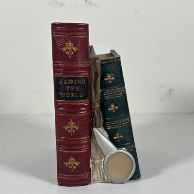 LOT 98B: Globe Collection - 12” World Globe & 2 Sets Of Book Ends