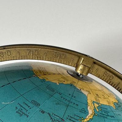 LOT 98B: Globe Collection - 12” World Globe & 2 Sets Of Book Ends