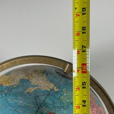 LOT 98B: Globe Collection - 12” World Globe & 2 Sets Of Book Ends
