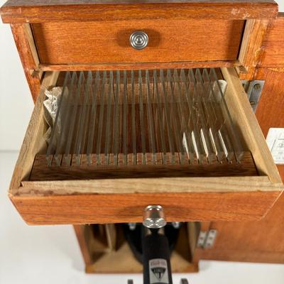 LOT 101B: Vintage Microscope w/ Box