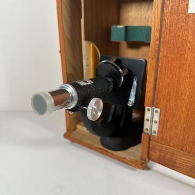 LOT 101B: Vintage Microscope w/ Box