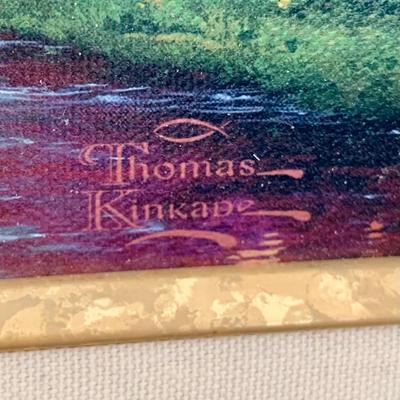 LOT 102 B: Thomas Kinkade Limited Edition Prints w/ Certificates of Authenticity: "Mountain Paradise", "Cobblestone...