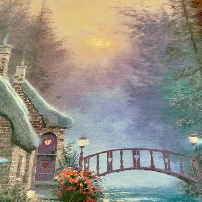 LOT 102 B: Thomas Kinkade Limited Edition Prints w/ Certificates of Authenticity: "Mountain Paradise", "Cobblestone...