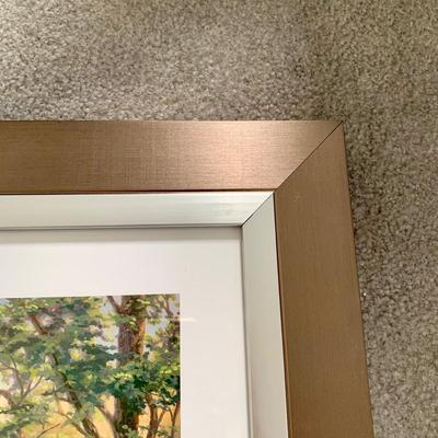 LOT 103 B: Framed & Numbered Thomas Kinkade Limited Edition Print "New England Harbor"