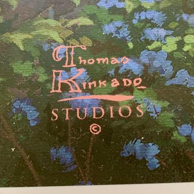 LOT 103 B: Framed & Numbered Thomas Kinkade Limited Edition Print "New England Harbor"