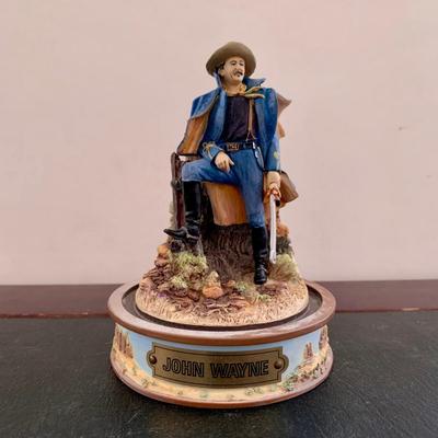 LOT 106 L: Franklin Mint John Wayne Limited Edition Sculptures