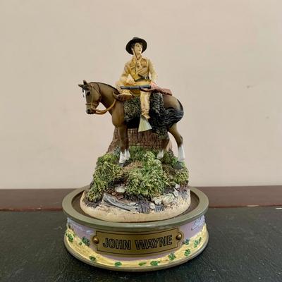 LOT 106 L: Franklin Mint John Wayne Limited Edition Sculptures