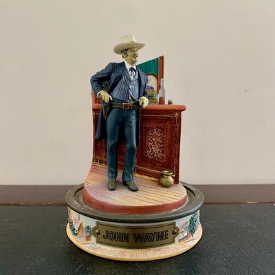 LOT 106 L: Franklin Mint John Wayne Limited Edition Sculptures