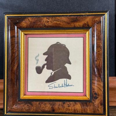 LOT 109L: Sherlock Holmes Collection - Chalkboard Sign, Beer & Shot Glasses, Pipe Pen Holder Desk Set & More