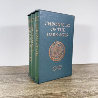 LOT 111L: 2008 Folio Society Chronicles of the Dark Ages 3-Book Set