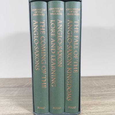 LOT 111L: 2008 Folio Society Chronicles of the Dark Ages 3-Book Set