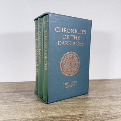 LOT 111L: 2008 Folio Society Chronicles of the Dark Ages 3-Book Set