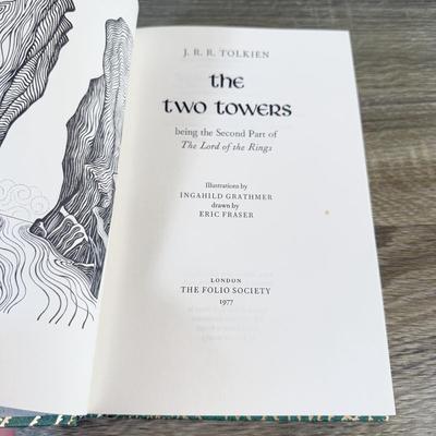 LOT 113L: 2004 Folio Society The Lord of the Rings by J. R. R. Tolkien Trilogy Book Set