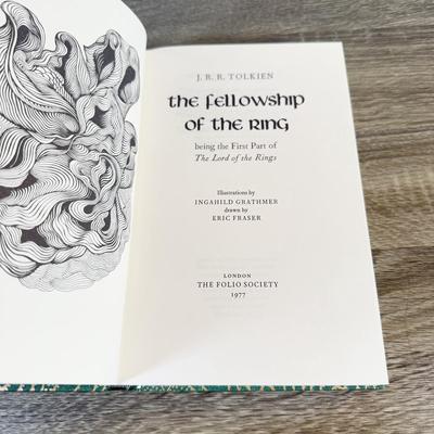 LOT 113L: 2004 Folio Society The Lord of the Rings by J. R. R. Tolkien Trilogy Book Set