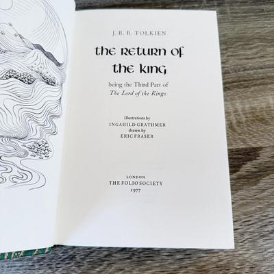 LOT 113L: 2004 Folio Society The Lord of the Rings by J. R. R. Tolkien Trilogy Book Set