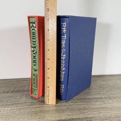 LOT 115L: Folio Society Books - Folk Tales of the British Isles, The Daughter of Time & Robin Hood