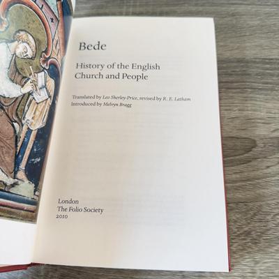 LOT 116L: Folio Society Books - Imitation of Christ, History of the English Church and People & The Rise and Fall of the Medieval...