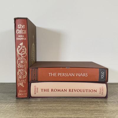 LOT 117L: Folio Society Books - The Celts, The Persian Wars & The Roman Revolution